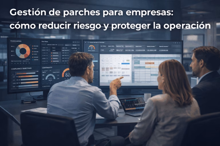 Gestión de parches para empresas con monitoreo de vulnerabilidades y continuidad operativa